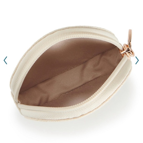 NWT💫LC Lauren Conrad Be The Change Canvas Round Coin Case - Picture 2 of 13
